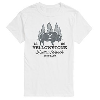 Men's Yellowstone Dutton Ranch Bison Graphic Tee