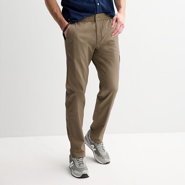 Men's Sonoma Goods For Life® Side-Zip Ripstop Pants - Kagan Khaki (S)