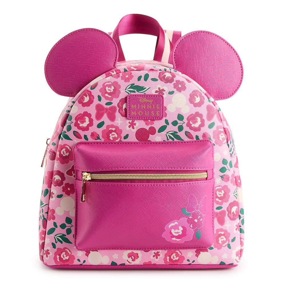 disney minnie mouse floral mini backpack Loungefly Rock The Dots : Clothing, Shoes & Jewelry with the lining featuring an all Minnie Mouse Floral All-Over Print