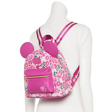 Disney's Minnie Mouse Pink Floral Print Mini Backpack