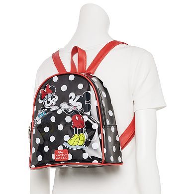 Disney's Mickey and Minnie Mouse Clear Polka Dot Mini Backpack