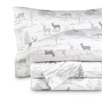Bare Home 100% Cotton Printed Flannel Sheet Set