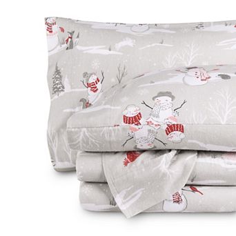 Bare Home 100% Cotton Printed Flannel Sheet Set