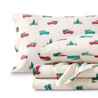 Bare Home 100% Cotton Printed Flannel Sheet Set