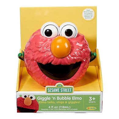 Little Kids Sesame Street Giggle 'n Bubble Elmo Bubble Blowing Machine