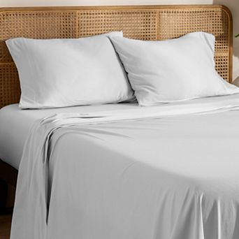 Bare Home 100% Organic Cotton Jersey Sheet Set