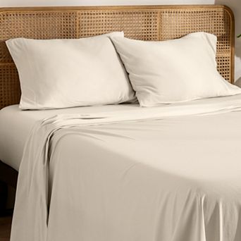 Bare Home 100% Organic Cotton Jersey Sheet Set