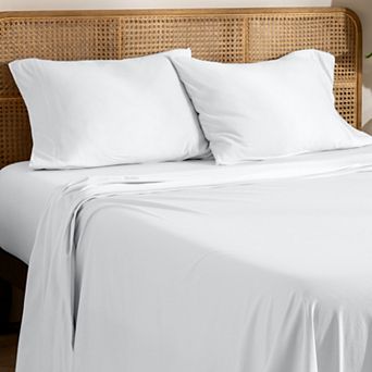 Bare Home 100% Organic Cotton Jersey Sheet Set
