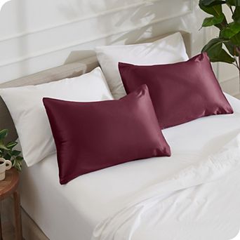 Bare Home Satin Envelope Closure Pillowcase Set