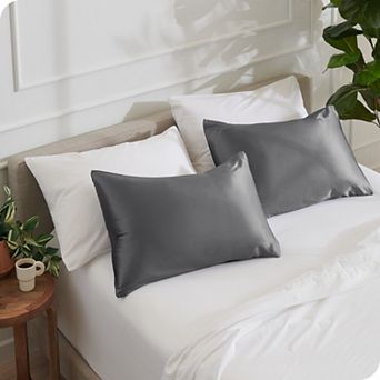 Bare Home Satin Envelope Closure Pillowcase Set