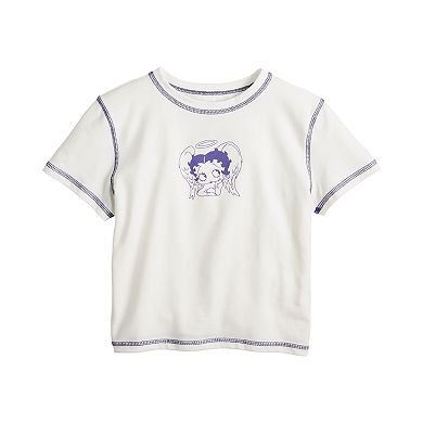 Juniors' Betty Boop Baby Tee