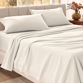 Bare Home 100% Organic Flannel Sheet Set