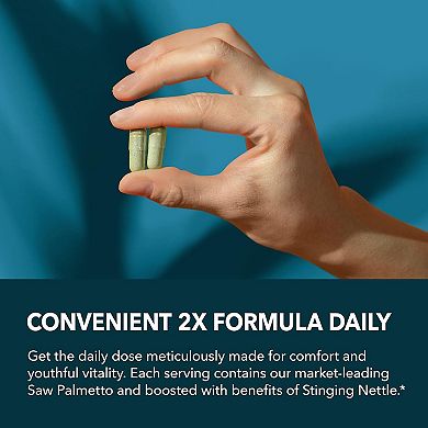 Saw Palmetto + Nettle Capsules, Havasu Nutrition, 120ct