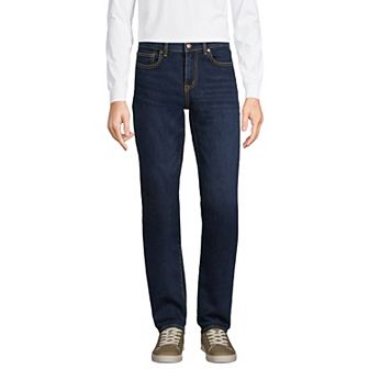 Men's Lands' End Recover 5 Pocket Traditional Fit Comfort Waist Denim Jeans