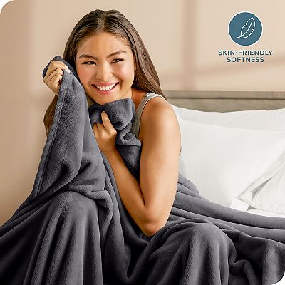 Bare Home Lightweight Microplush Fleece Blanket