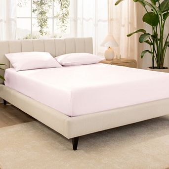 Bare Home 100% Organic Cotton Sateen Fitted Sheet