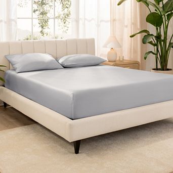 Bare Home 100% Organic Cotton Sateen Fitted Sheet