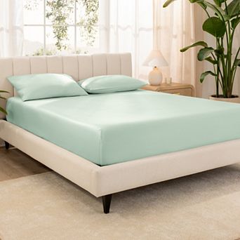 Bare Home 100% Organic Cotton Sateen Fitted Sheet