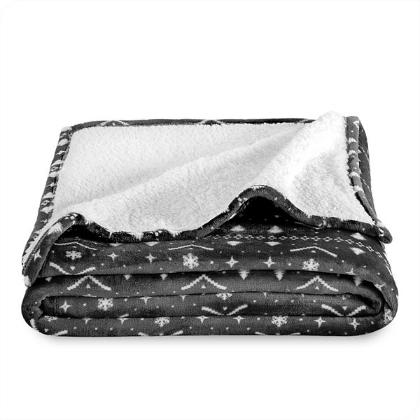 Print Sherpa Blanket - Winter Alpine (TWIN/TWNXL)