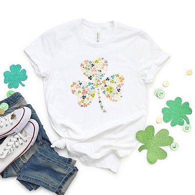 Color Shamrocks Short Sleeve Graphic Tee