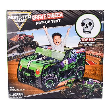 Kids Monster Jam Grave Digger Pop-Up Tent Playhouse Toy