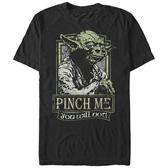 Men's Star Wars Yoda Pinch Me You Will Not Graphic Tee