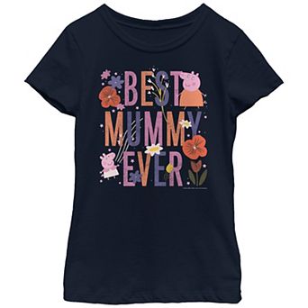 Girls 7-16 Peppa Pig Best Mummy Ever Graphic Tee