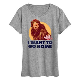Women's The Wizard Of Oz Lion Home Graphic Tee