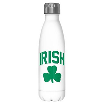 Irish Clover Graphic Stainless Steel Bottle