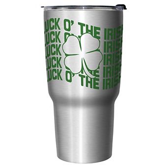 Luck O' The Irish Graphic Stainless Steel Travel Mug