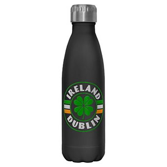 Ireland Clover Stamp Graphic Stainless Steel Bottle