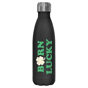 Born Lucky Clover Graphic Stainless Steel Bottle