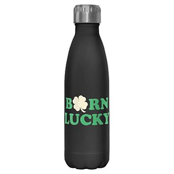 Born Lucky Clover Graphic Stainless Steel Bottle