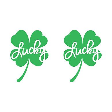 Lucky Shamrock Graphic Stainless Steel Bottle