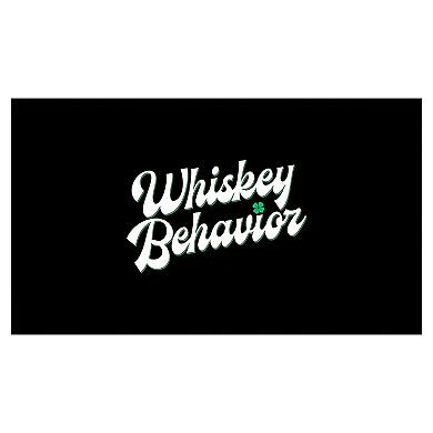 Whiskey Behavior Graphic Stainless Steel Bottle