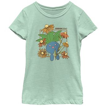 Girls Pokemon Oddish Field Graphic Tee