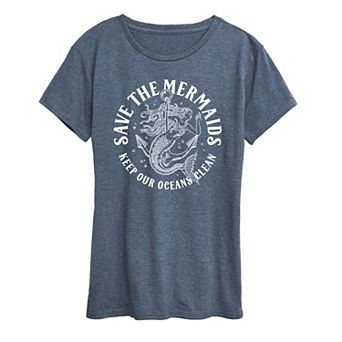 Women's Save The Mermaids Graphic Tee