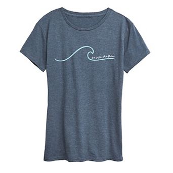 Women's Go With The Flow Wave Graphic Tee