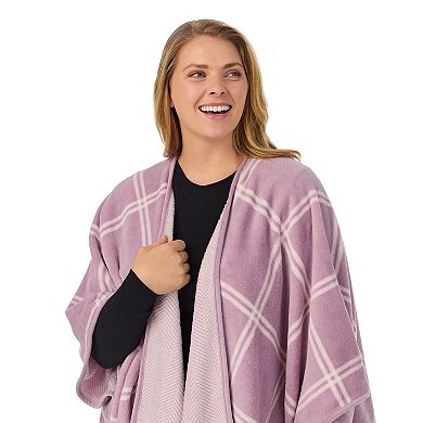 Plus Size Cuddl Duds® Cozy Plush Reversible Blanket Wrap