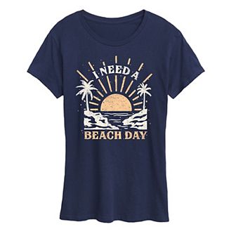 Women's I Need A Beach Day Graphic Tee