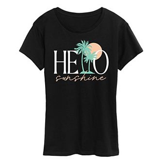 Women's Hello Sunshine Palms Graphic Tee