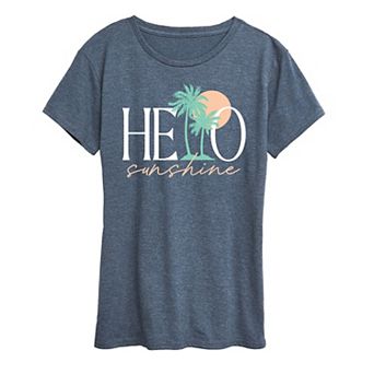Women's Hello Sunshine Palms Graphic Tee