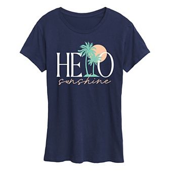 Women's Hello Sunshine Palms Graphic Tee