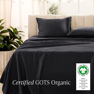 Organic Cotton Sateen Sheet Set