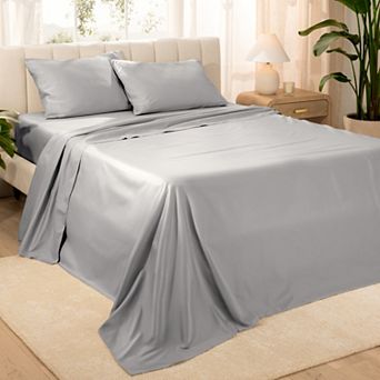 Bare Home 100% Organic Cotton Sateen Sheet Set