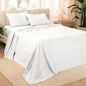 Bare Home 100% Organic Cotton Sateen Sheet Set