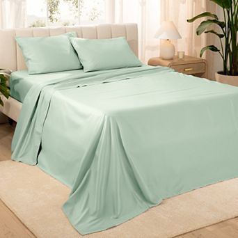 Bare Home 100% Organic Cotton Sateen Sheet Set