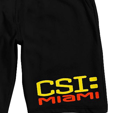 Men's CSI Miami Title Logo Pajama Shorts