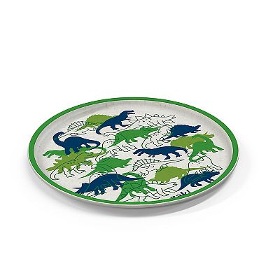Zak Designs Kids 8-in. Melamine Bamboo Plate With Rim