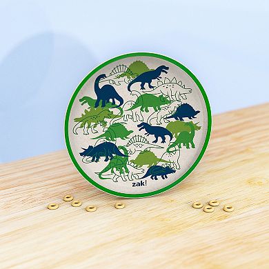 Zak Designs Kids 8-in. Melamine Bamboo Plate With Rim